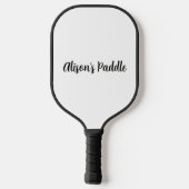 Benutzerdefinierter Kirschherzname Pickleball Schläger (Rückseite)
