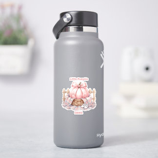 Benutzerdefinierter Kleiner Kürbis Pinkoween Baby Aufkleber