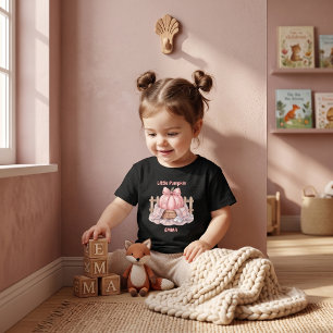 Benutzerdefinierter Kleiner Kürbis Pinkoween Baby Kleinkind T-shirt