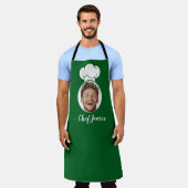 Benutzerdefinierter Koch mit Foto & Name Kochgesch Schürze (Getragen)