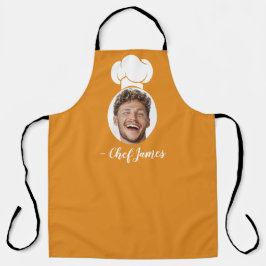 Benutzerdefinierter Koch mit Foto und Name Kochen Schürze