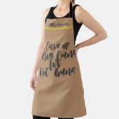 Benutzerdefinierter Koch Name Personalisiert Big G Schürze (InSitu)