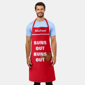 Benutzerdefinierter Koch Name Personalisiert löst Schürze (Getragen)