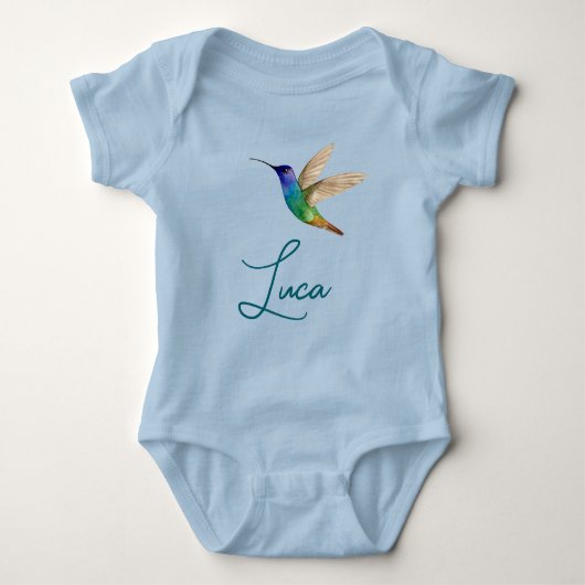 Benutzerdefinierter Kolibri Baby Strampler (Vorderseite)