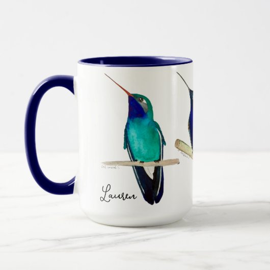 Benutzerdefinierter Kolibri-Becher Tasse (Links)