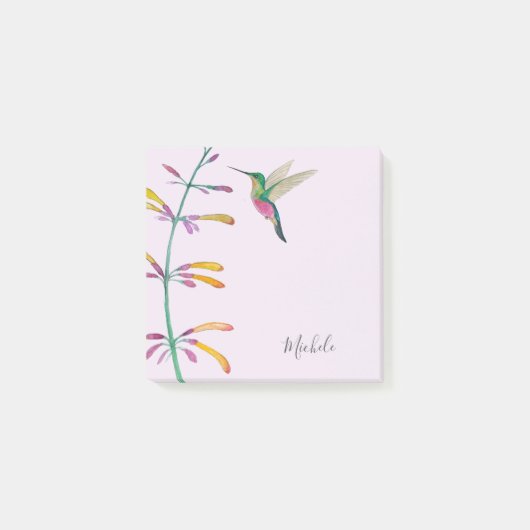 Benutzerdefinierter Kolibri Post-it Klebezettel (Vorderseite)