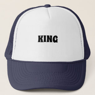 Benutzerdefinierter König Text Name Caps Hats Cool Truckerkappe