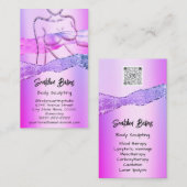 Benutzerdefinierter Kosmetikbildausschnitt QR-Code Visitenkarte (Vorne/Hinten)