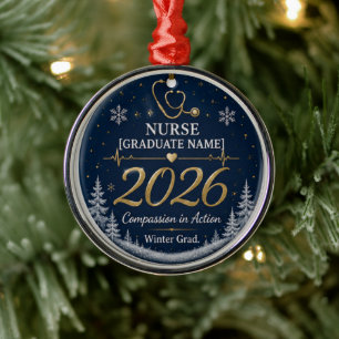 Benutzerdefinierter Krankenpfleger-Schmuck 2026 Ornament Aus Metall