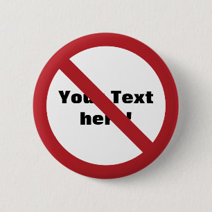 Benutzerdefinierter Kreis mit Schrägstrich Button