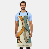 Benutzerdefinierter Küchenname Boho Abstract Mitte Schürze (Getragen)