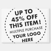 Benutzerdefinierter Kühlschrankmagnet - 45 % Rabat (Vorderseite)