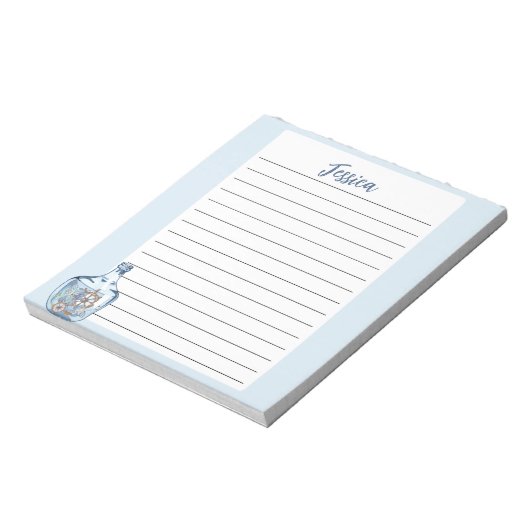 Benutzerdefinierter Küstenbemerker - Personalisier Notizblock (Rotiert)