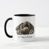Benutzerdefinierter Labrador Retriever - Hundesamm Tasse (Links)