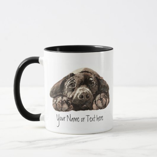 Benutzerdefinierter Labrador Retriever - Hundesamm Tasse (Links)