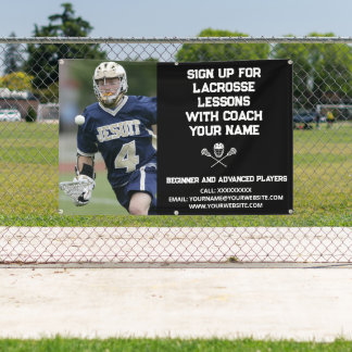 Benutzerdefinierter Lacrosse Coach Coache Klassenu Banner
