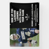 Benutzerdefinierter Lacrosse Coach Coache Klassenu Banner (Vertikal)