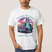 Benutzerdefinierter Lama Classic Car Vatertag T-Shirt (Vorderseite)