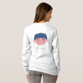 Benutzerdefinierter Langname T-Shirt (Schwarz voll)