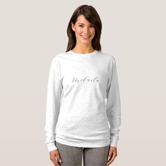 Benutzerdefinierter Langname T-Shirt (Vorne ganz)