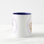 Benutzerdefinierter Lavendel-Pudel-Becher Foto Per Tasse (Zentrum)