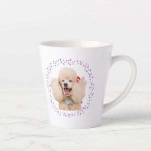 Benutzerdefinierter Lavendel-Pudel - Personalisier Milchtasse