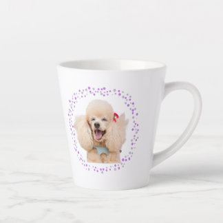 Benutzerdefinierter Lavendel-Pudel - Personalisier Milchtasse