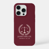 Benutzerdefinierter Law School Absolventenkoffer, iPhone Hülle (Rückseite)