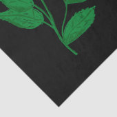 Benutzerdefinierter Leaf-Image Kelly Green Text Seidenpapier (Detail)