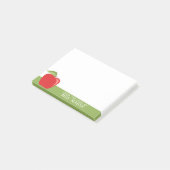 Benutzerdefinierter Lehrer-Apfel mit modernem Apfe Post-it Klebezettel (angewinkelt)