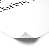 Benutzerdefinierter Lehrer Definition Word-Geschen Poster (Ecke)