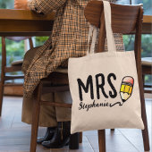 Benutzerdefinierter Lehrer Name Geschenk l Niedlic Tragetasche