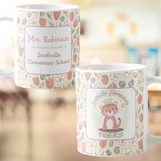 Benutzerdefinierter Lehrer- & Schulbecher mit Foto Kaffeetasse