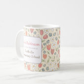 Benutzerdefinierter Lehrer- & Schulbecher mit Foto Kaffeetasse (Vorderseite Links)