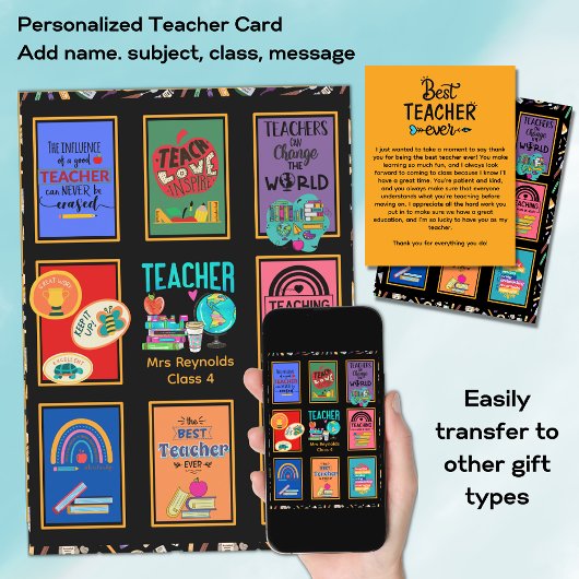 Benutzerdefinierter Lehrer Vielen Dank Anführungsz Einladung