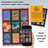 Benutzerdefinierter Lehrer Vielen Dank Anführungsz Einladung