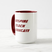 Benutzerdefinierter Lehrergeschenkbecher  Tasse (Vorderseite Links)