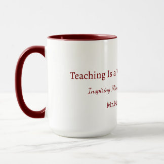 Benutzerdefinierter Lehrergeschenkbecher Tasse