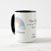 Benutzerdefinierter Lehrername Rainbow Personalisi Tasse (Vorderseite Links)