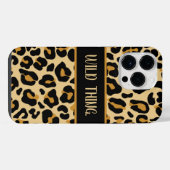 Benutzerdefinierter Leopard Klassischer Moderner D iPhone Hülle (Rückseite (Horizontal))