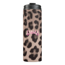 Benutzerdefinierter Leopardendruck Thermo-Becher