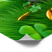 Benutzerdefinierter Leprechaun Gnom St. Patrick's Poster (Ecke)