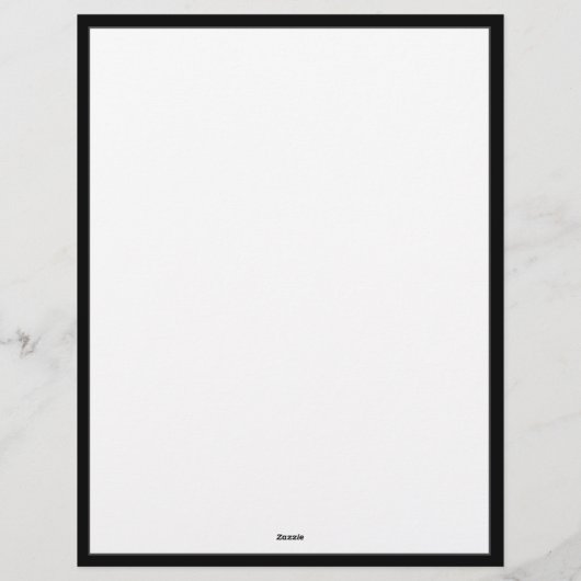 Benutzerdefinierter Letterhead mit Monogramm für z Briefbogen (Rückseite)