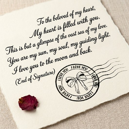 Benutzerdefinierter Liebes-Poststempel Permastempel