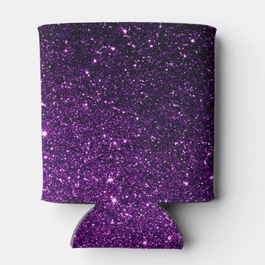 Benutzerdefinierter Lila Glitzer kann kühler werde Dosenkühler (Rückseite)