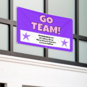 Benutzerdefinierter Lila rosa Teambanner Banner (Äußeres Gebäude)