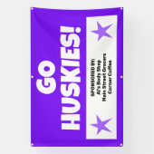 Benutzerdefinierter Lila Teambanner Banner (Vertikal)