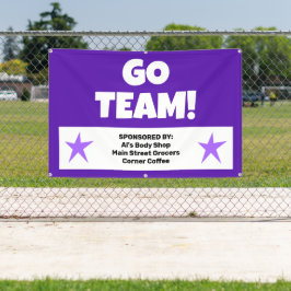 Benutzerdefinierter Lila Teambanner Banner