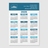 Benutzerdefinierter Logo 2026 Kalender Geschäftsma Magnetkarte (Vorderseite)