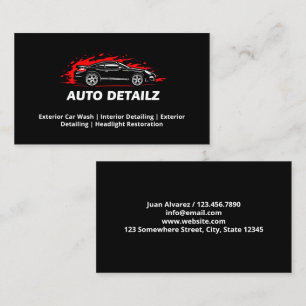 Benutzerdefinierter Logo-Autodetailer Visitenkarte